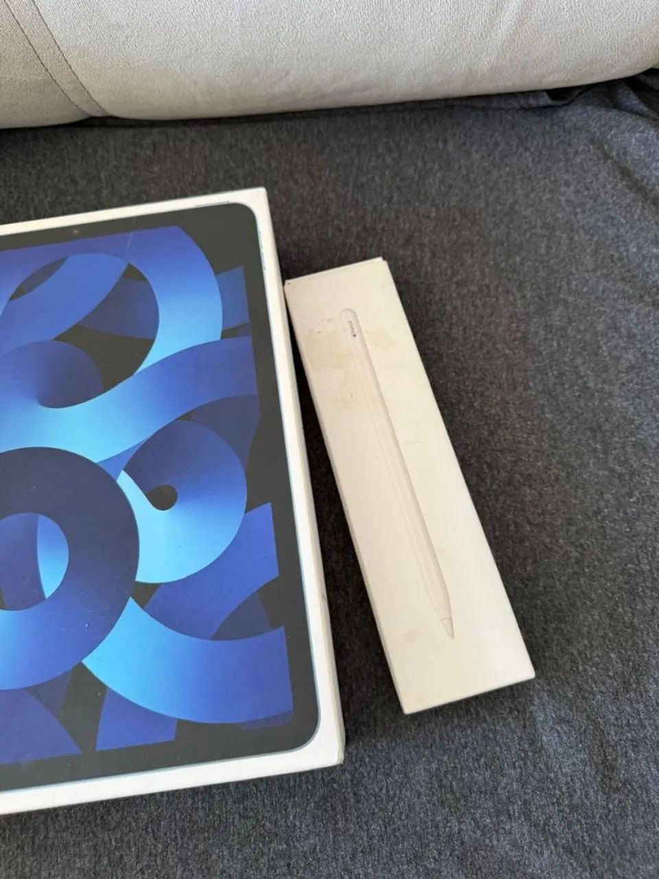 Ipad 5ª geração 256gb de memória interna - Azul + Apple pênsil