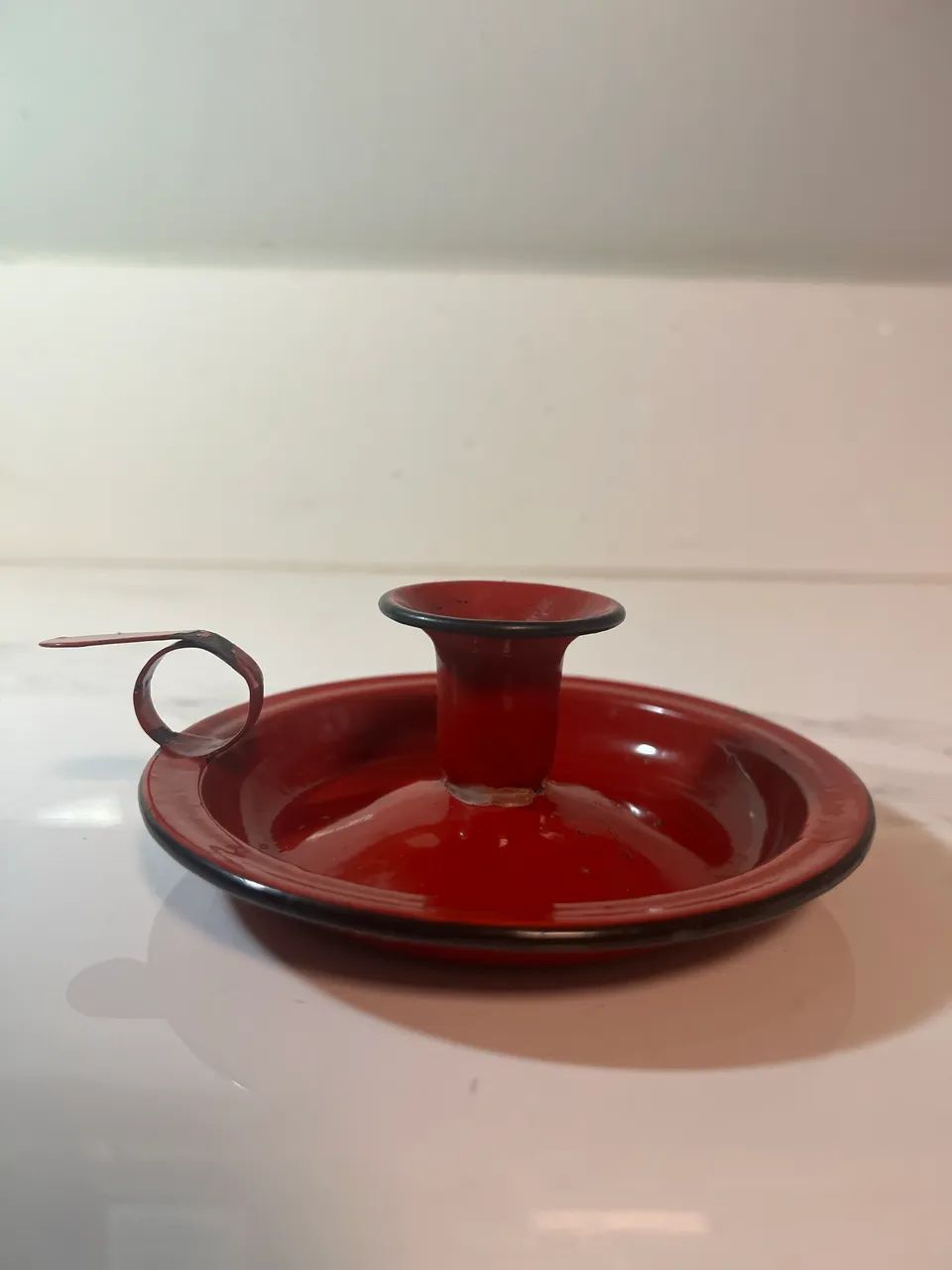 Castiçal antigo / palmatória  - Foto 4