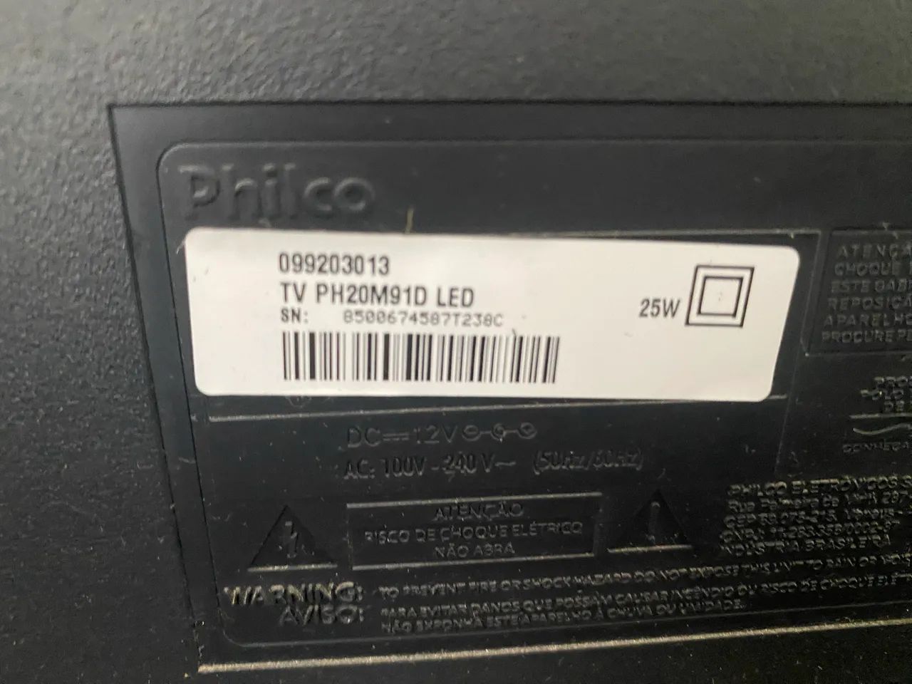 TV Philco 20 polegadas com defeito na imagem  - Foto 2