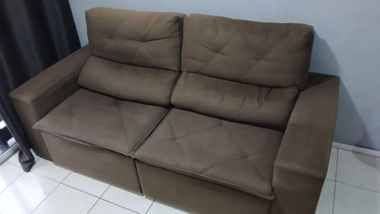 Sofá Retrátil da Vigore Com Molas 2.00 mts