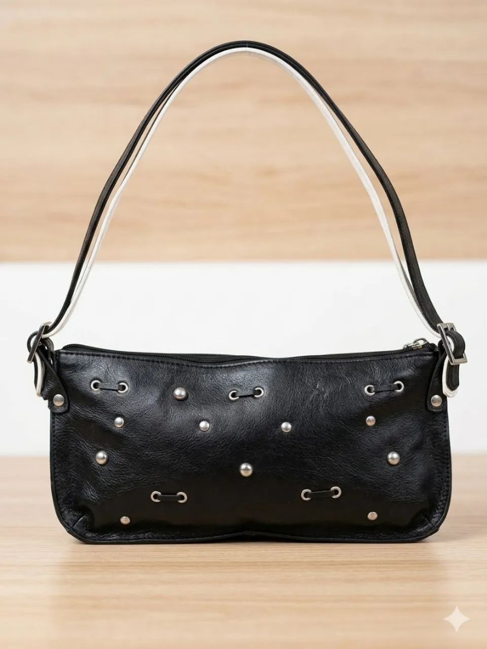 Bolsa couro legítimo 2 alças 