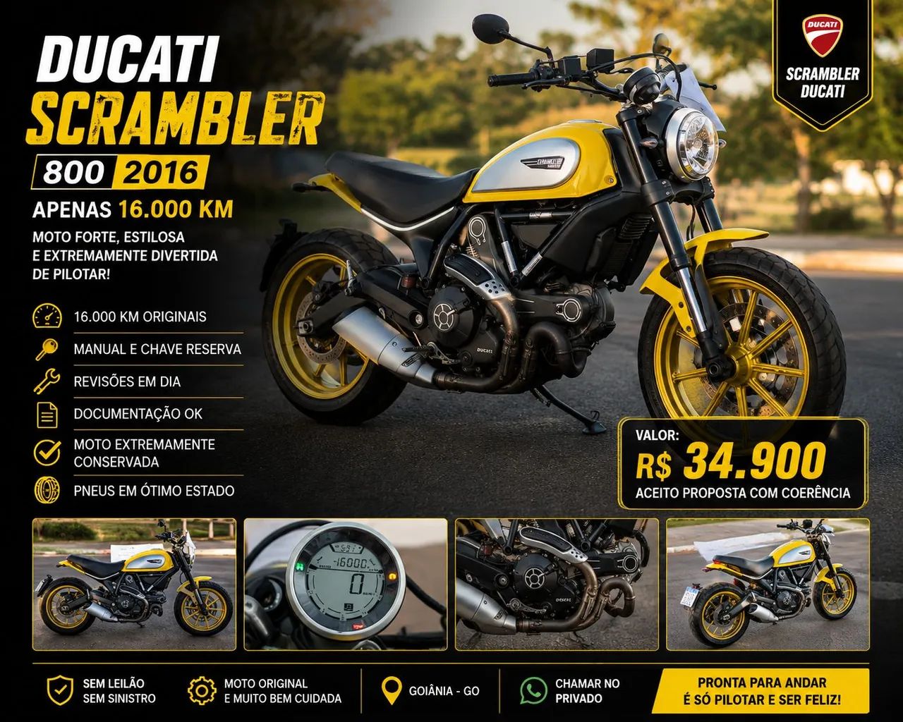 Ducati Icon 800cc 2016 - 1496205902 | OLX