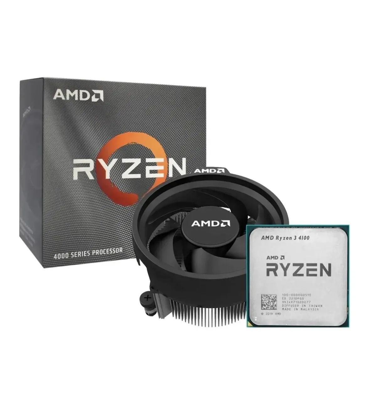 Processador Rezen 3 4100 + Cooler CPU Alto Desempenho AM4 até 4.0 GHz