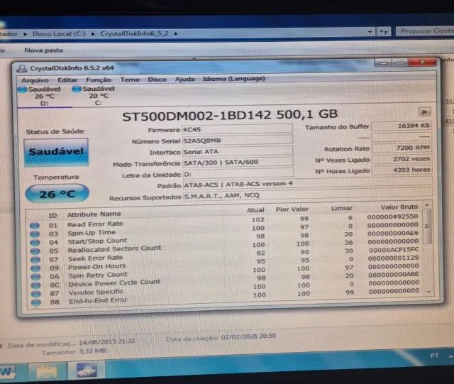 HD 500GB SATA marca SEAGATE para Computador / Pc TESTADO e APROVADO. - Foto 3