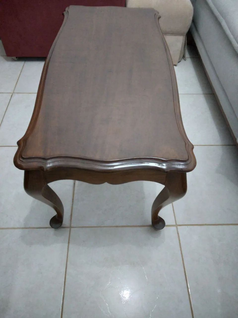 Mesa de centro antiga de madeira  - Foto 3