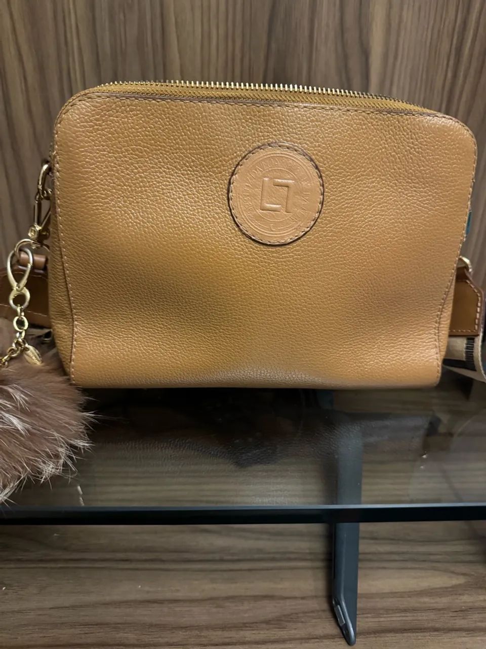 Bolsa Luz da Lua caramelo média - Foto 2