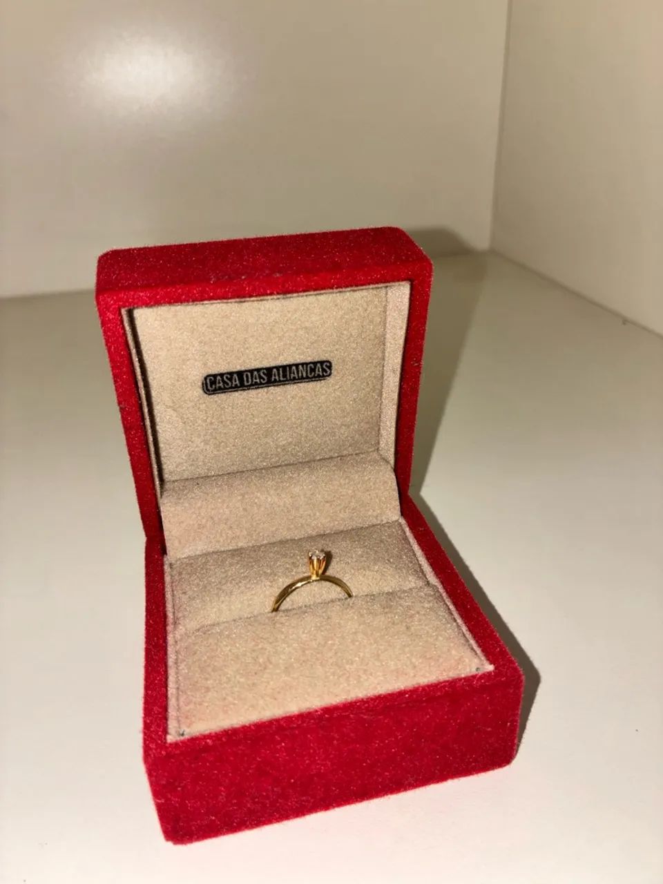 Solitário de ouro 18k com zircônia N°14 - com certificado - ACEITO NEGOCIAÇÃO  - Foto 2
