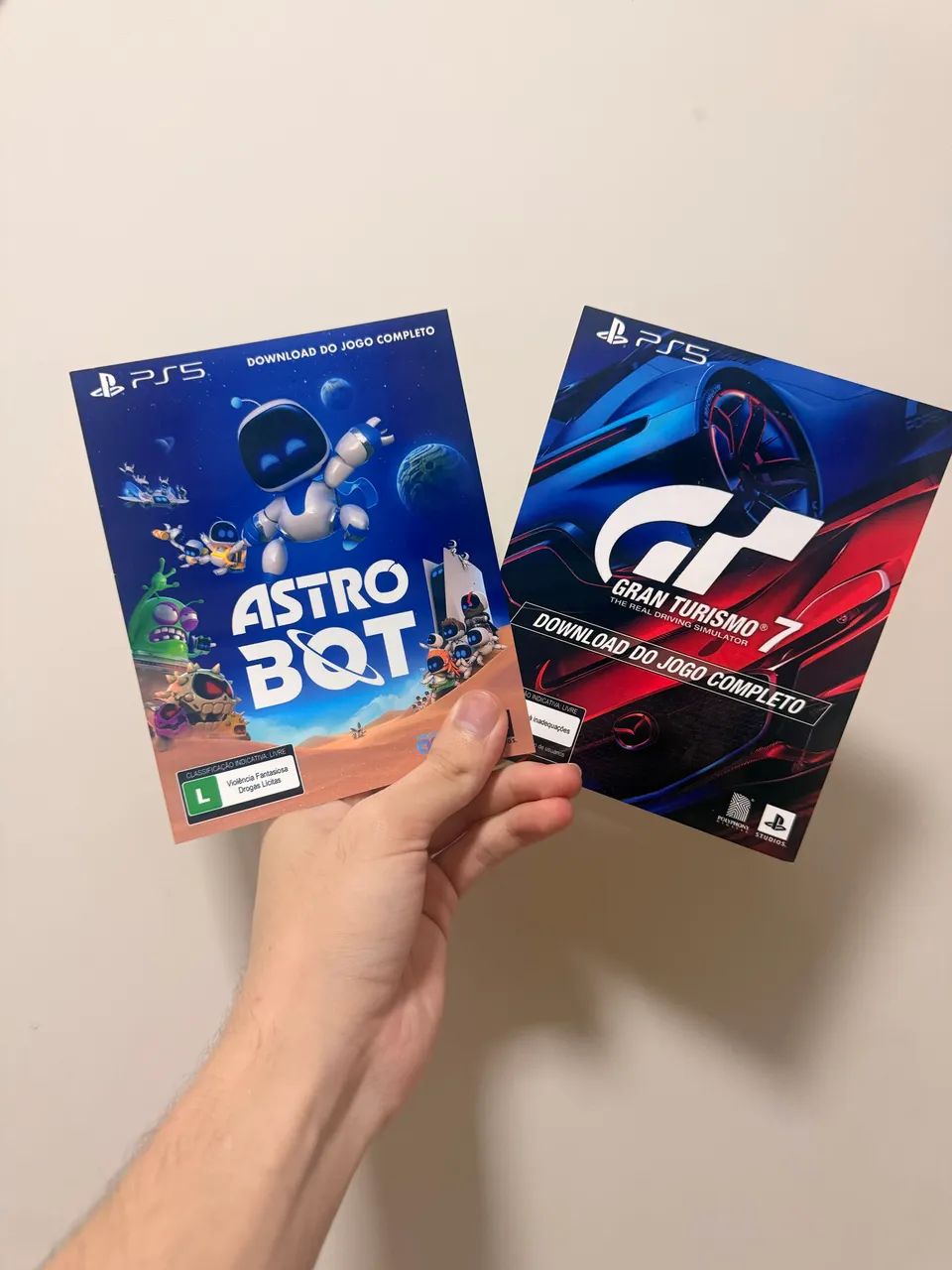 Astro Bot e Gran Turismo 7 em códigos para resgate 