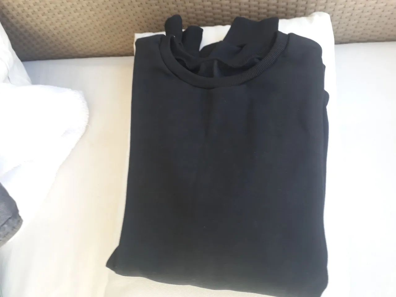 Blusa nova moletom extra grande preta  - Foto 2