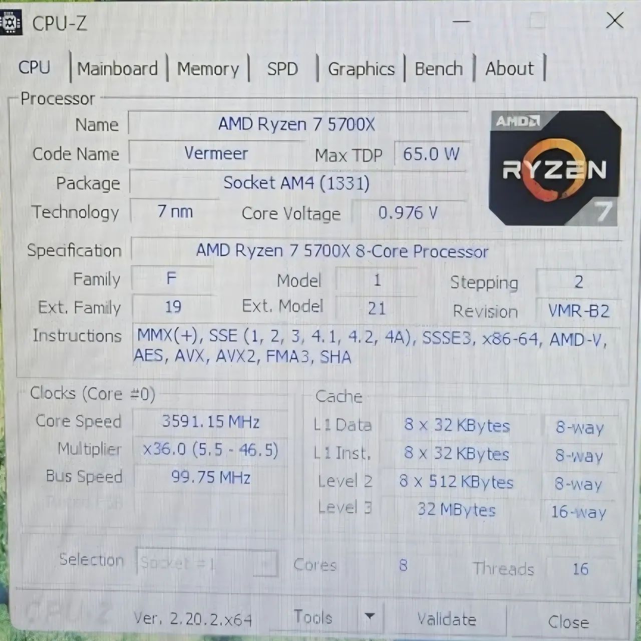 Ryzen 7 5700x  - Foto 2