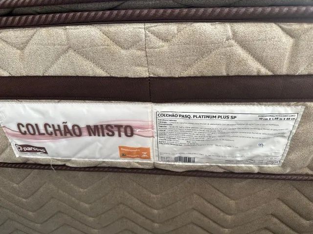 Colchão de Solteiro Plus D28 + Base (Perfeitas condições)  - Foto 5