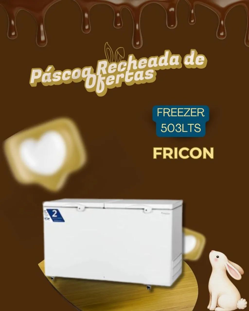 Freezer fricon novo 503 litros pronta entrega 
