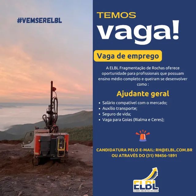 Ajudante Geral - Góias