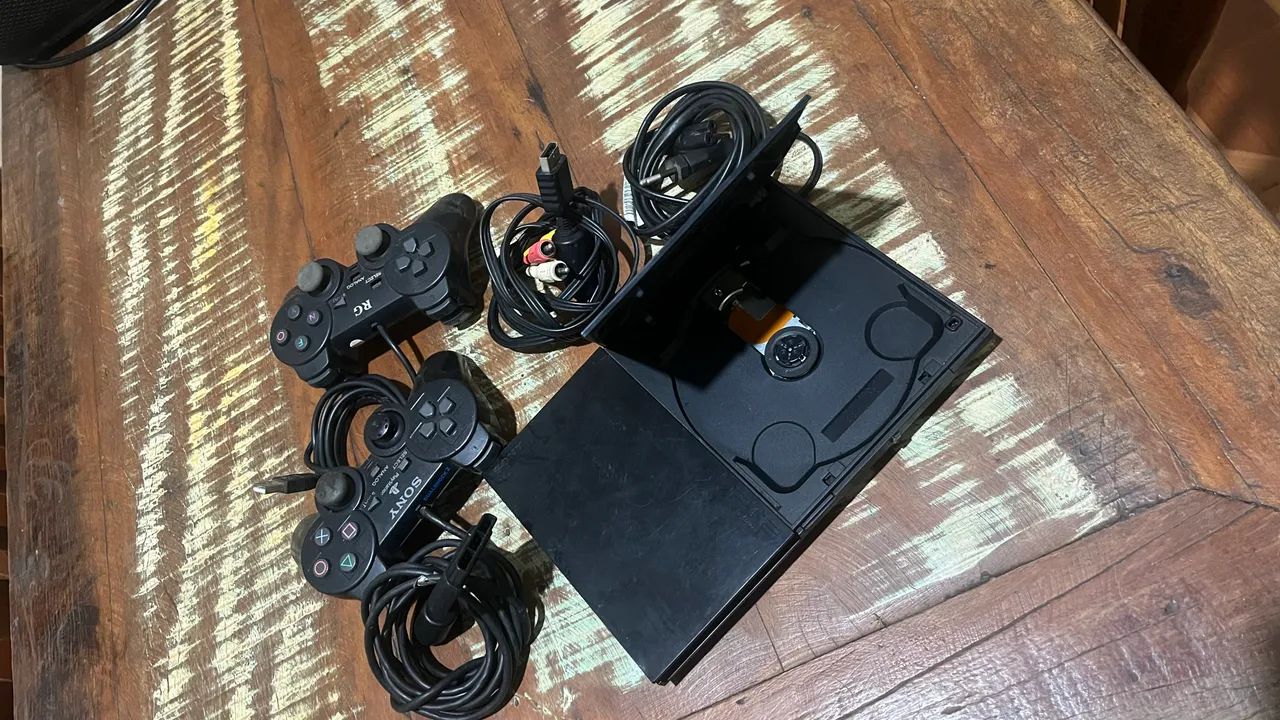 PS2 com cabos 2 consoles  - Foto 2