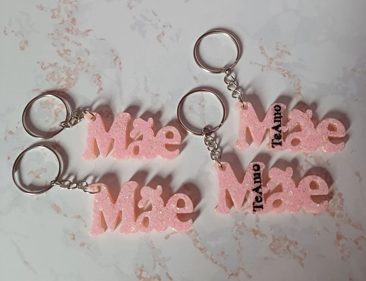 Kit 4 chaveiros Mãe 