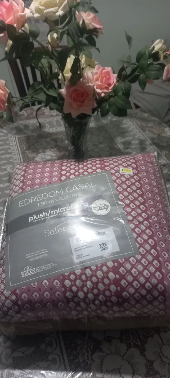 Edredom casal plush/microfibra  dupla face . - Foto 3