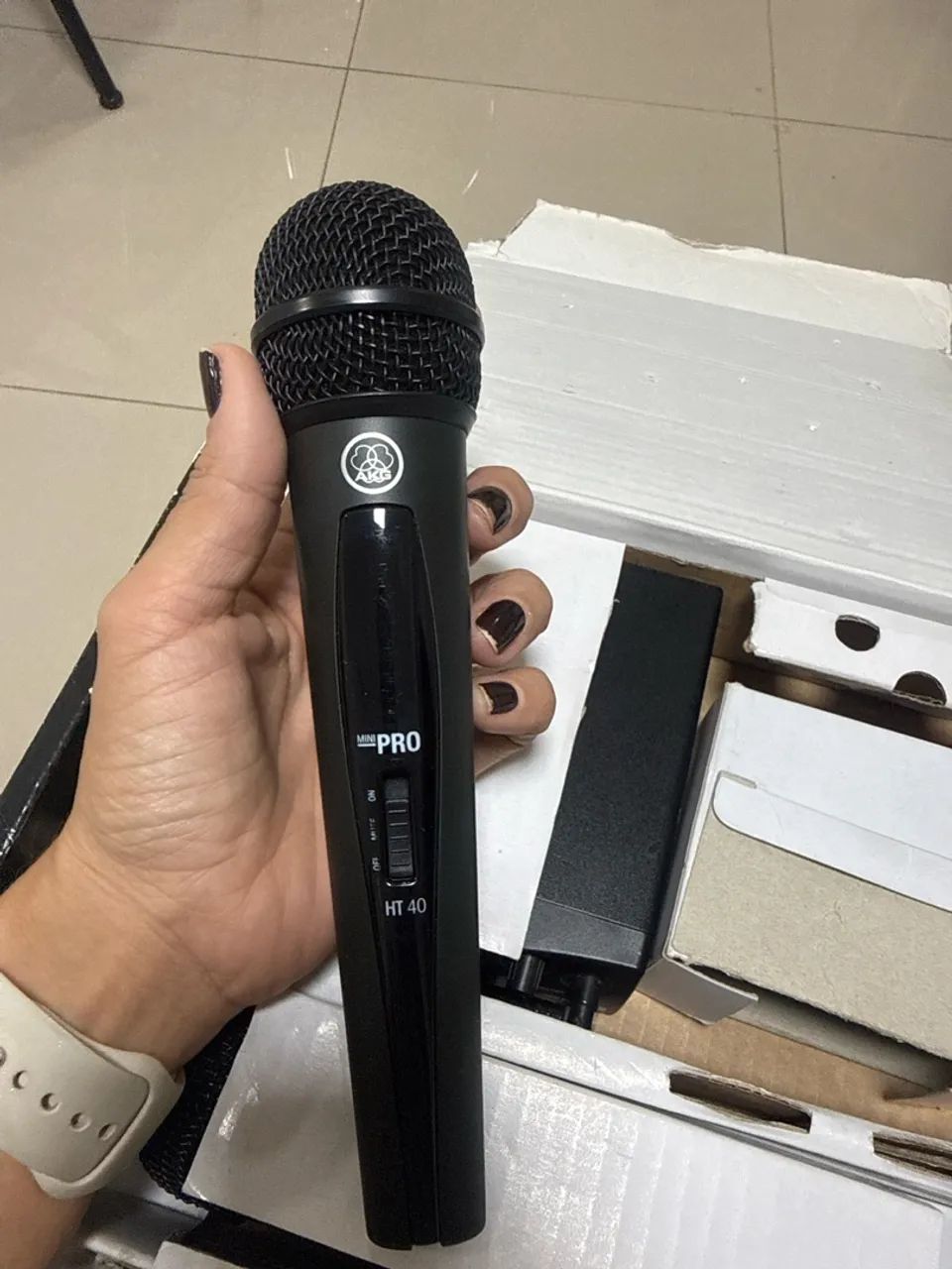 MICROFONE SEM FIO AKG WMS 40 PRO MINI 2 - DUPLO - Foto 3