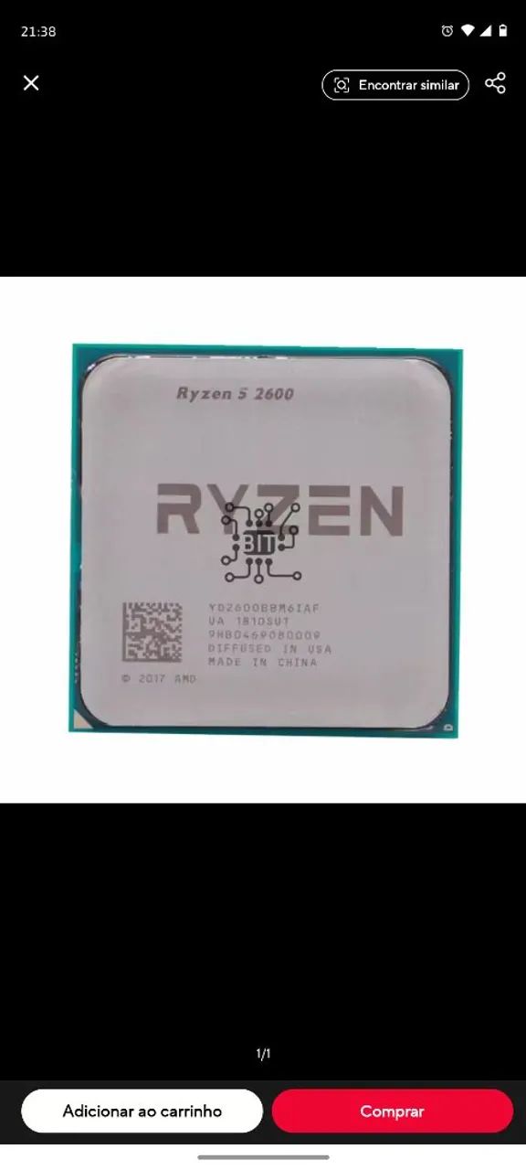 Processador R5 2600