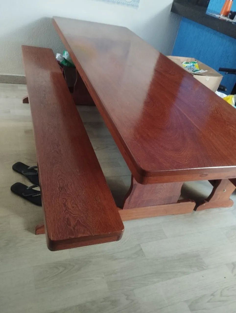 Vendo mesa madeira maciça. - Foto 4