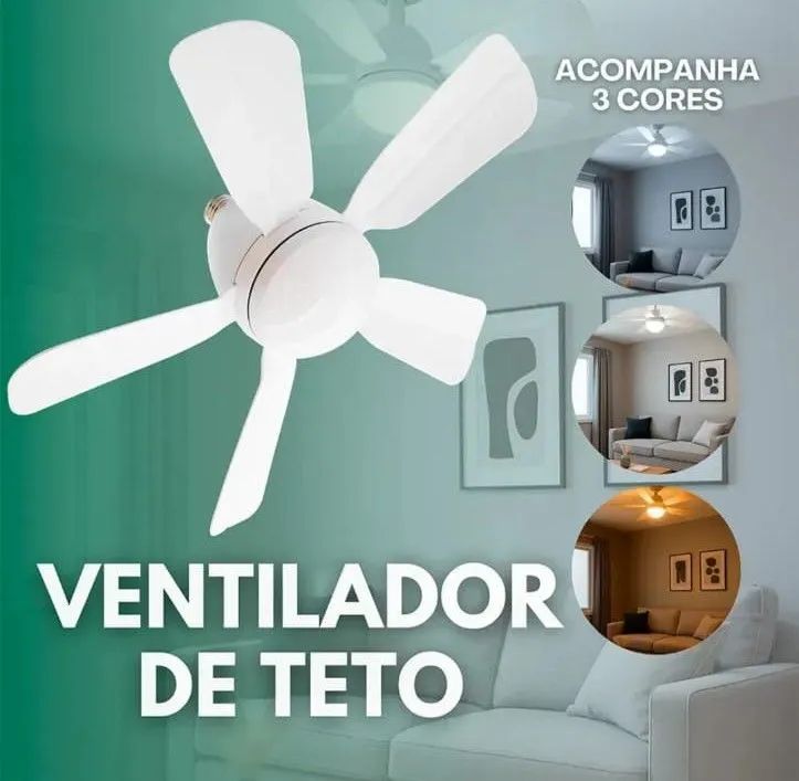 Mini ventilador de teto Led  - Foto 5