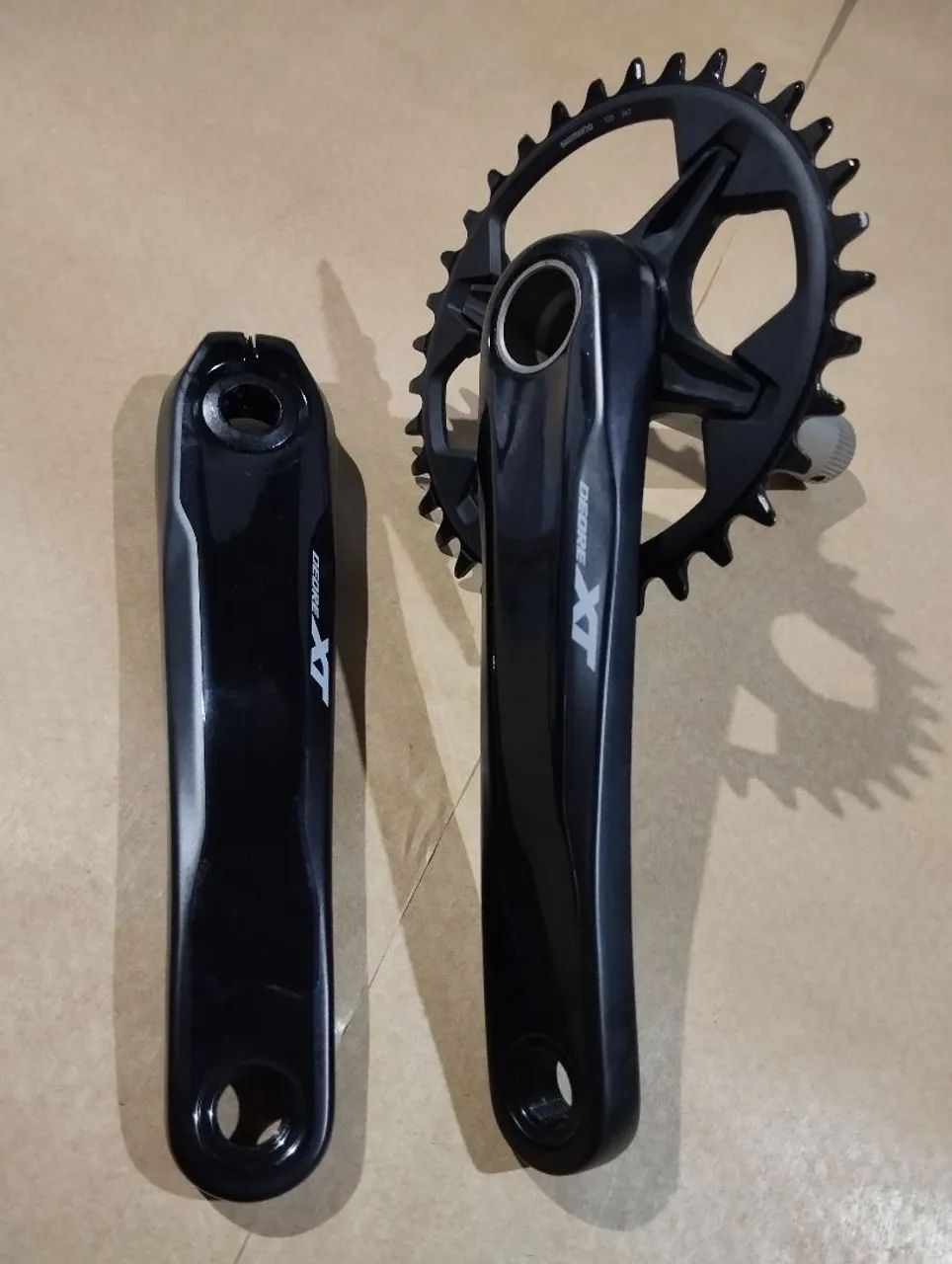 Pedivela Shimano xt fc-8100 Japan braço 170mm coroa 34 dentes mtb