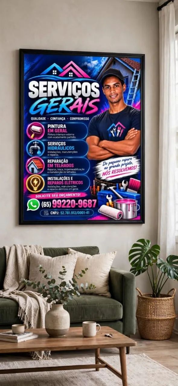Serviço hidráulico pinturas em geral 