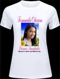 Camiseta Luto - Velório - Saudades - Sétimo dia - Foto 3