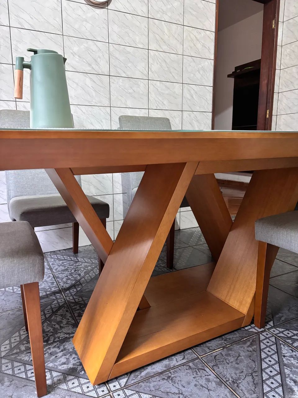 MESA DE JANTAR 2x20 + 6 cadeiras  - Foto 2