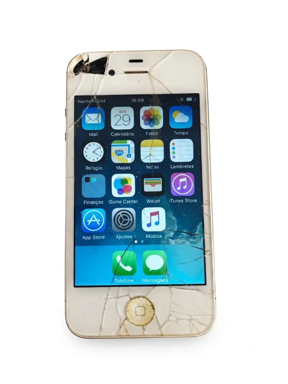 iPhone 4s Branco 8gb A1387- Funciona