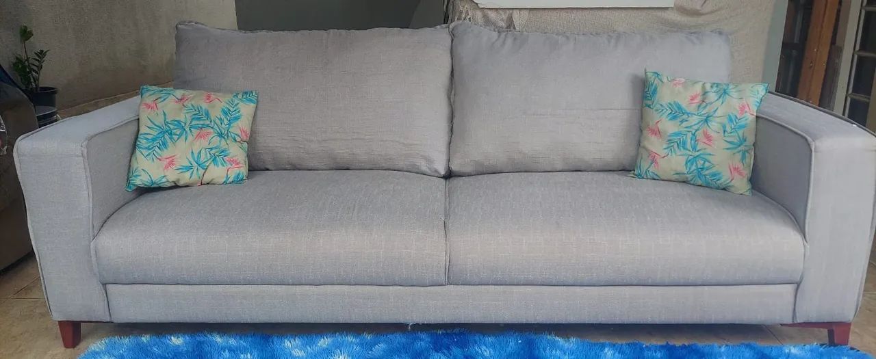 VENDO  SOFA TECIDO EM LINHO - Foto 3