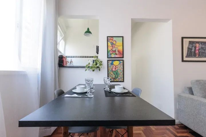 Apartamento temporada em Copacabana, reformado e mobiliado, sala e quarto - Foto 10