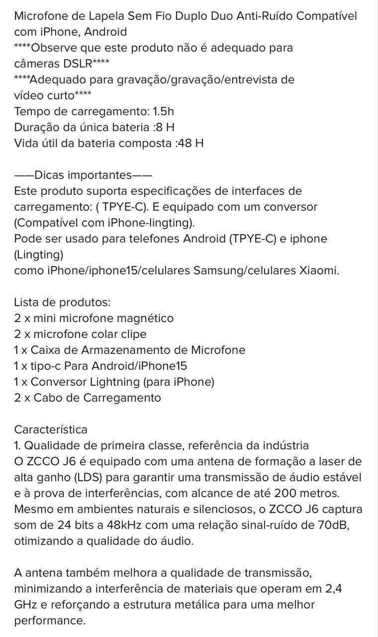 Microfone lapela duplo - Foto 3