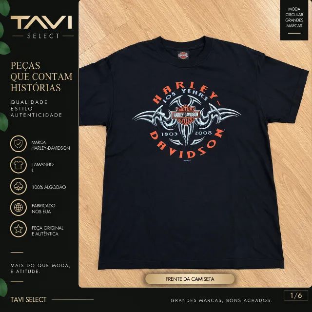 Camiseta Harley-Davidson 105 Years