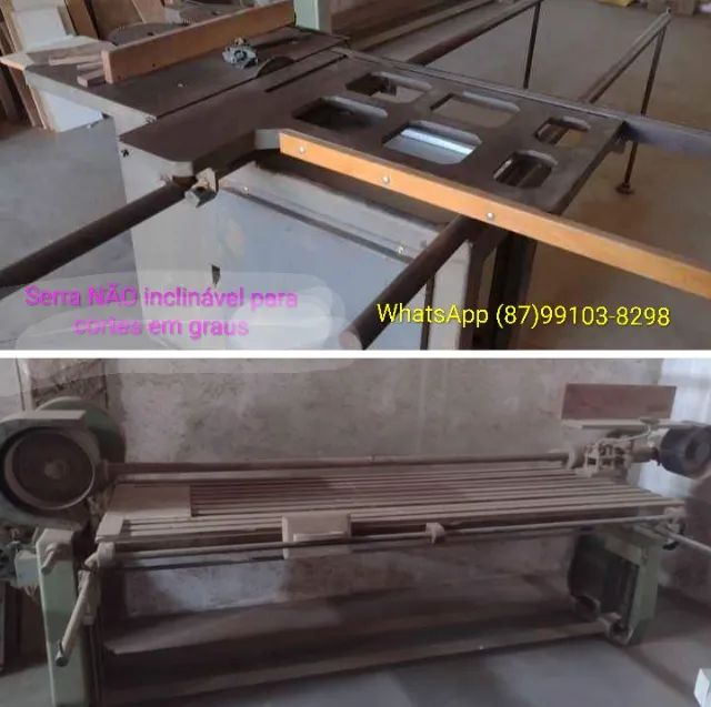Serra Esquadrejadeira e Lixadeira de Cinta 