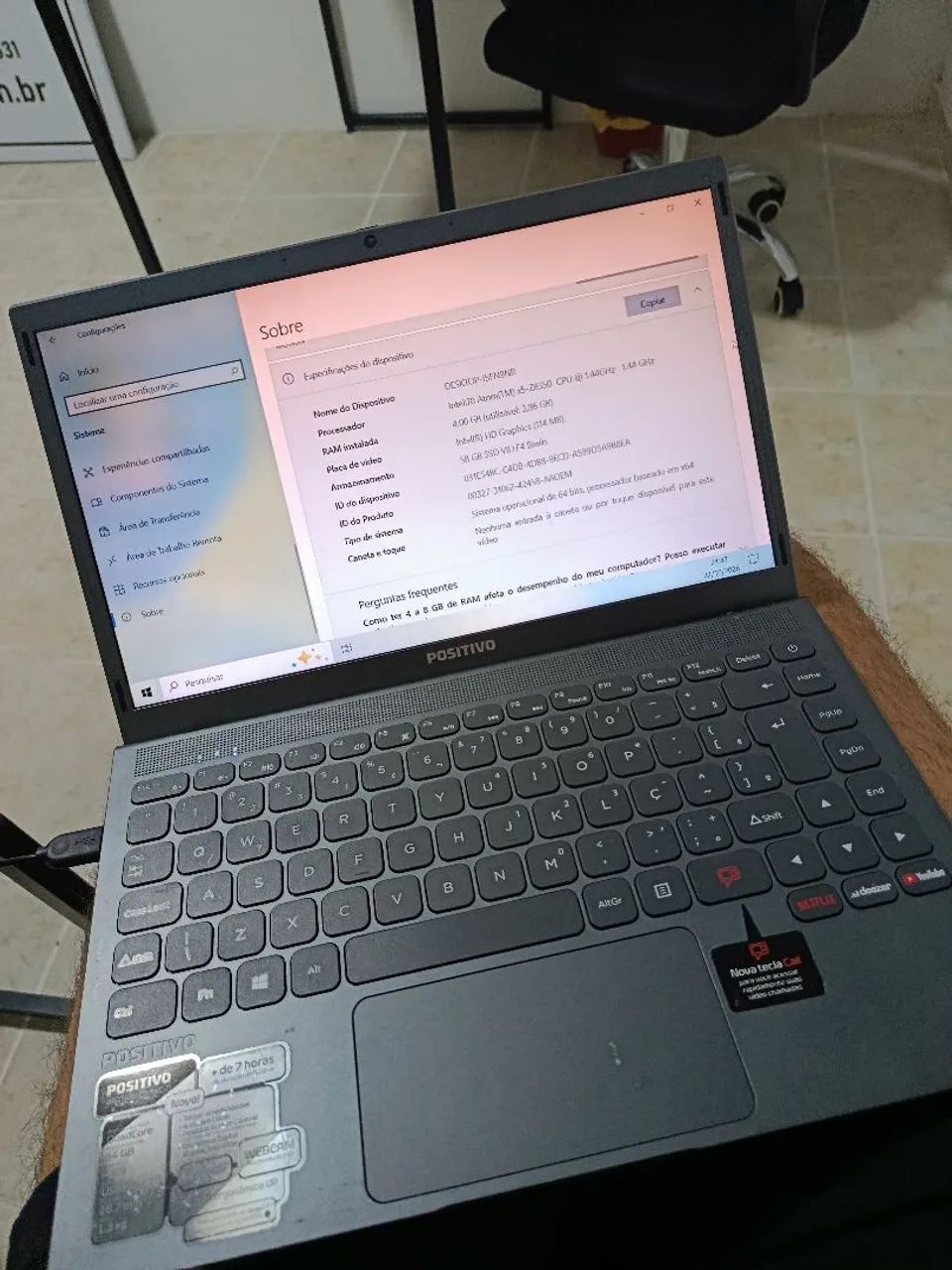 Notebook Positivo Usado (Leia a legenda) - Foto 2