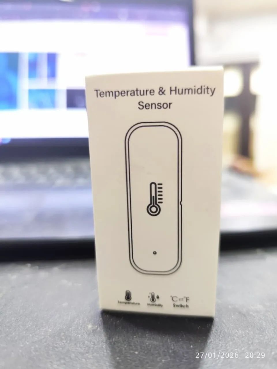 Sensor de Temperatura e Umidade Tuya Zigbee Smart Home Tempe - Foto 5