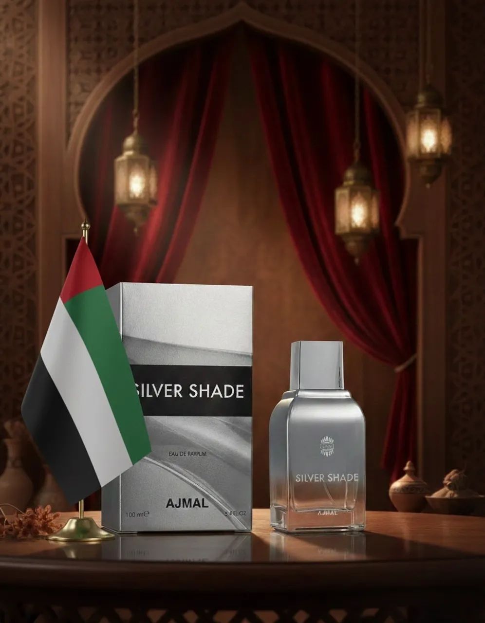 Silver Shade Ajmal Eau de Parfum Masculino Perfume Árabe  - Foto 5