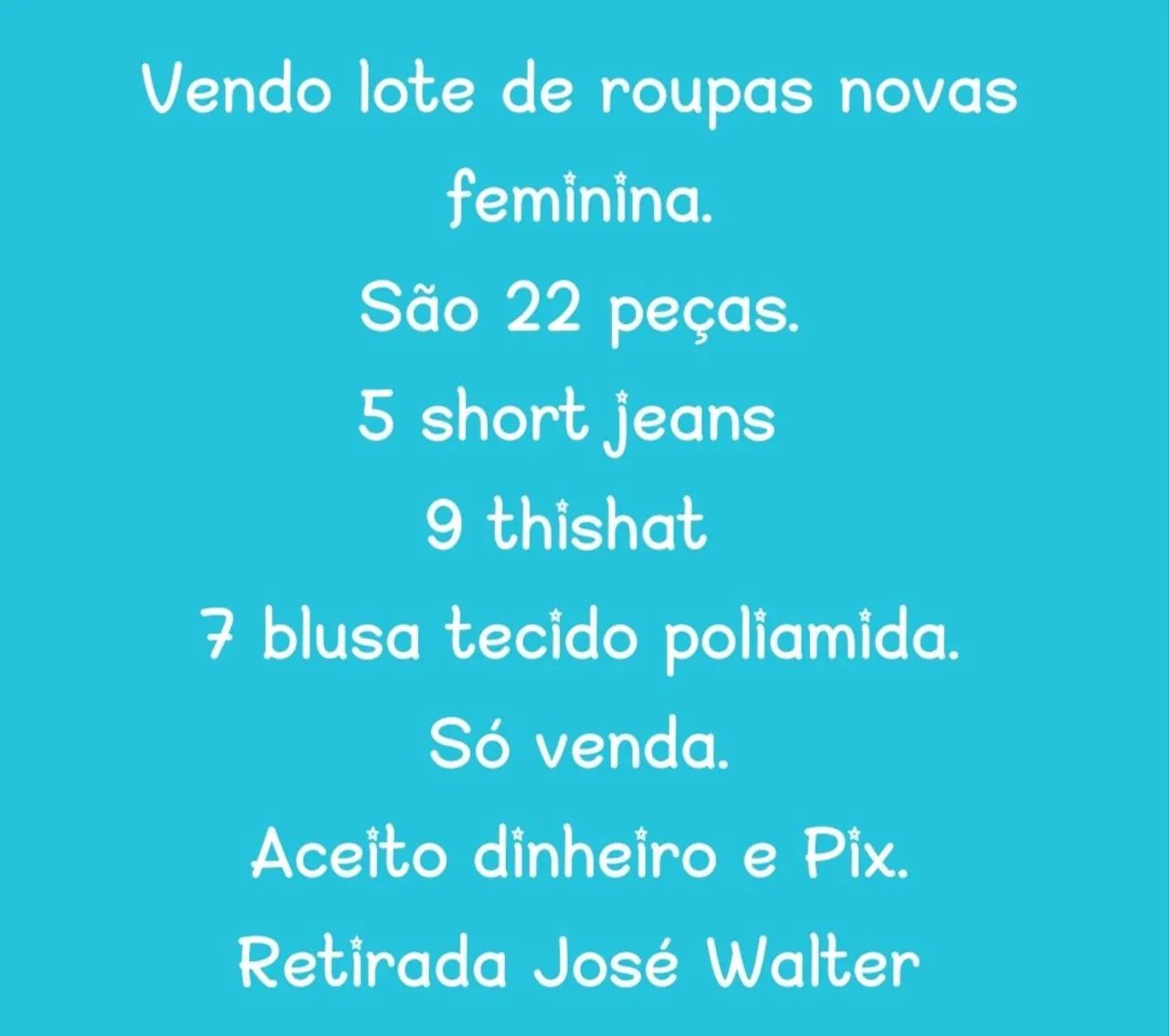 Lote de roupas femininas novas 