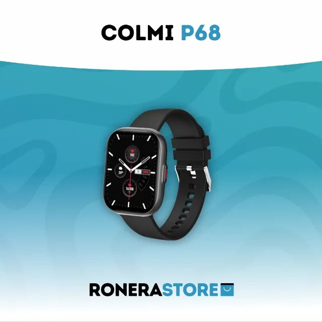 Colmi P68: smartwatch relógio inteligente tela amoled
