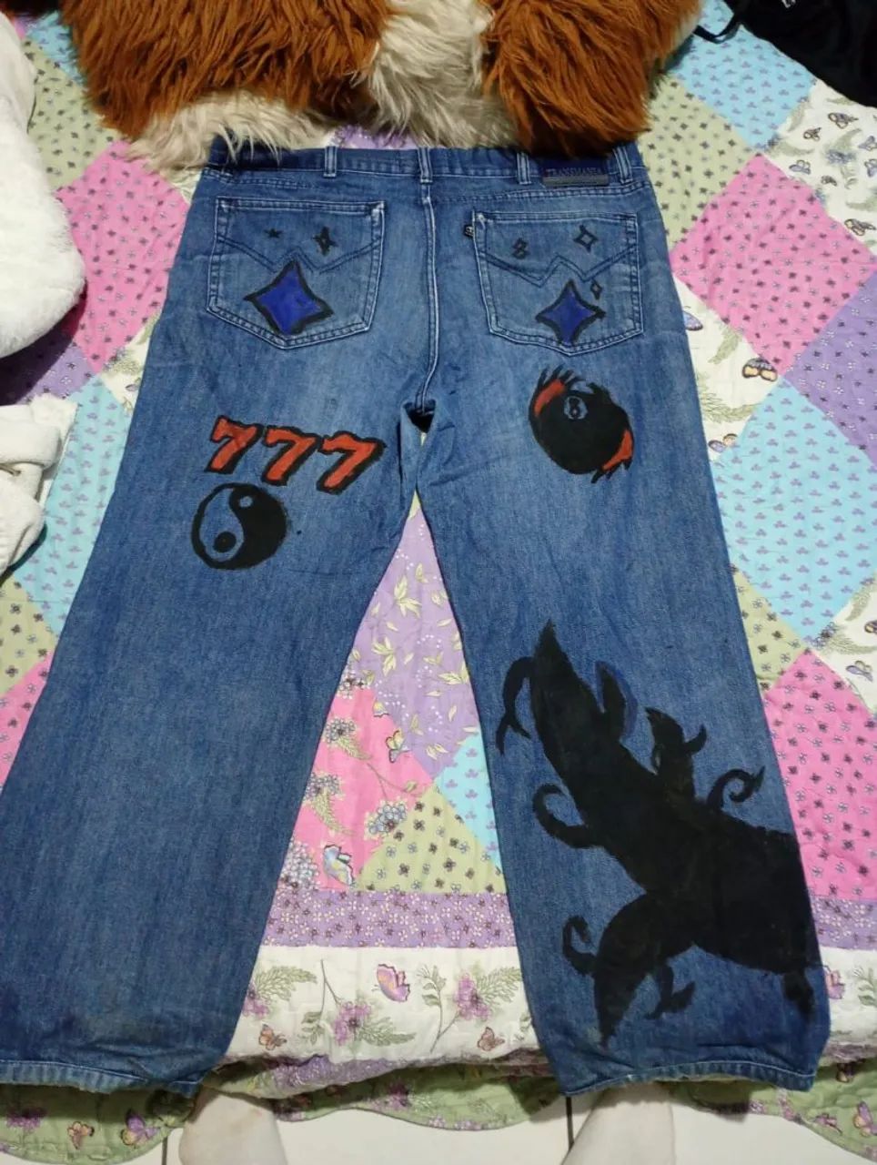 Calsa jeans customizada por mim - Foto 2
