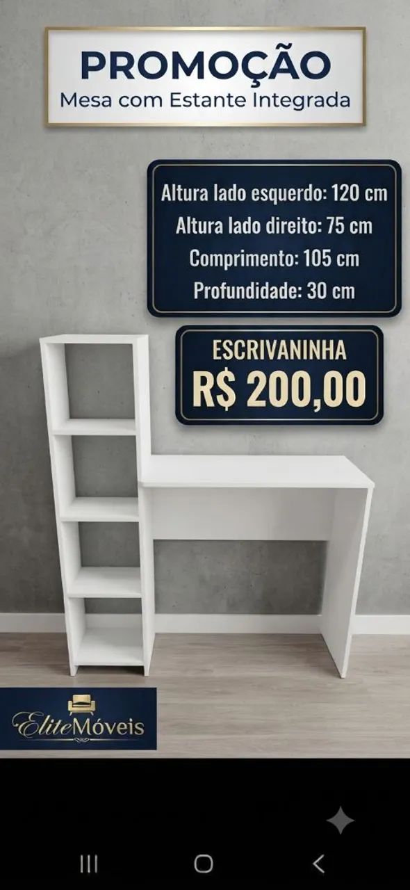 Escrivaninha da loja