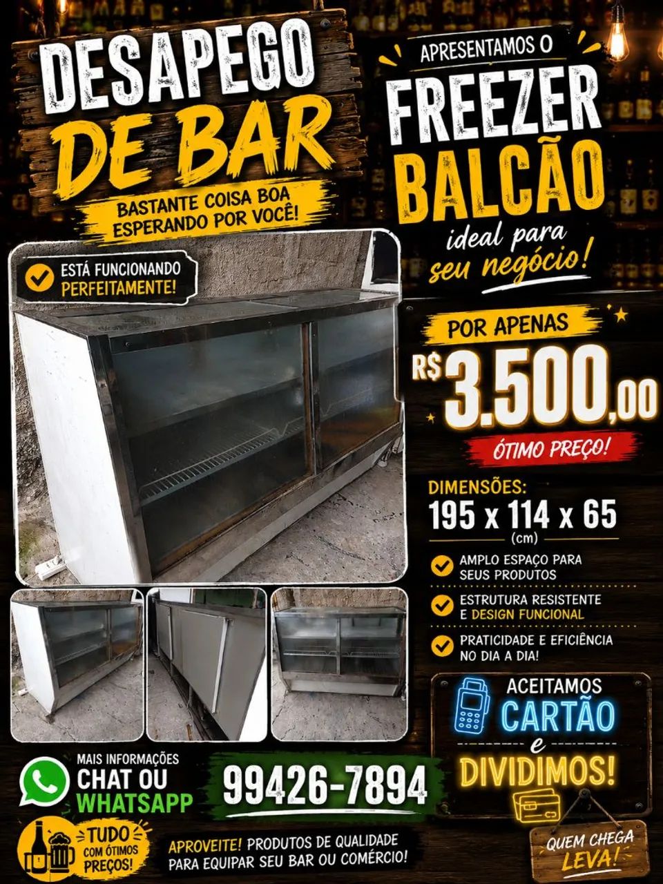 Balcão freezer 