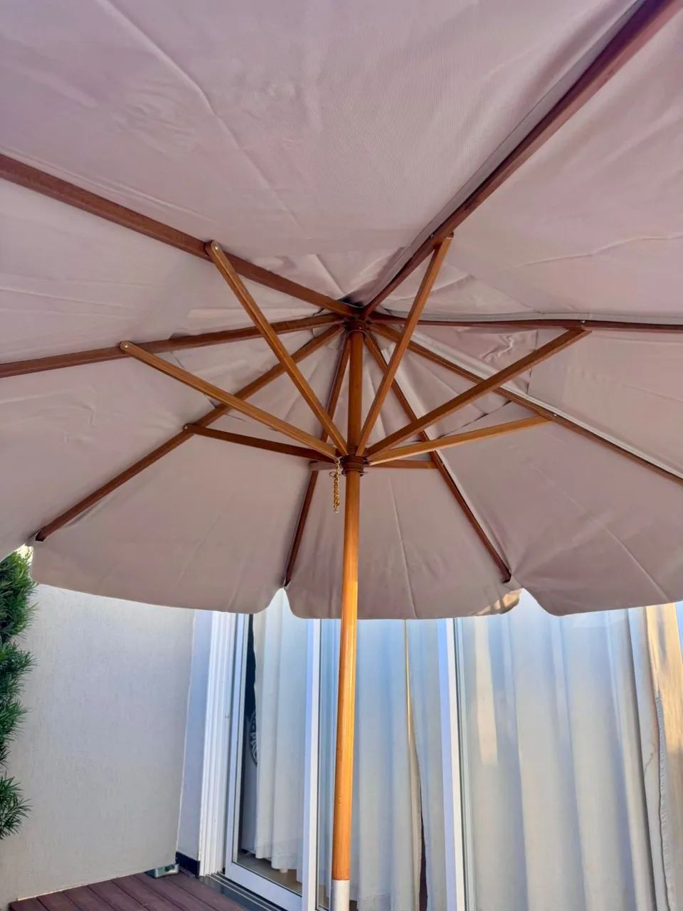 ombrelone área externa madeira 3m  - Foto 2