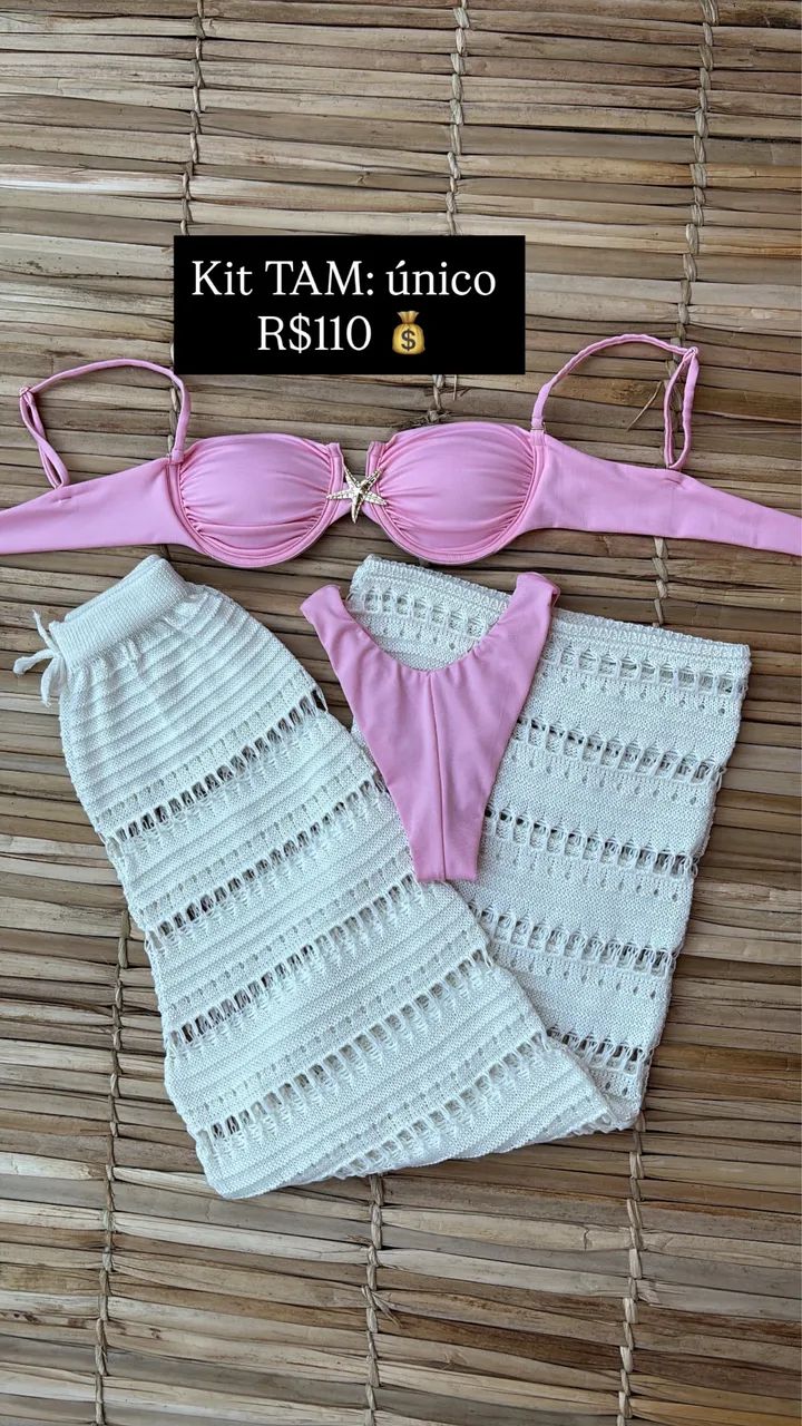 Kit biquíni e calça tricô  - Foto 5