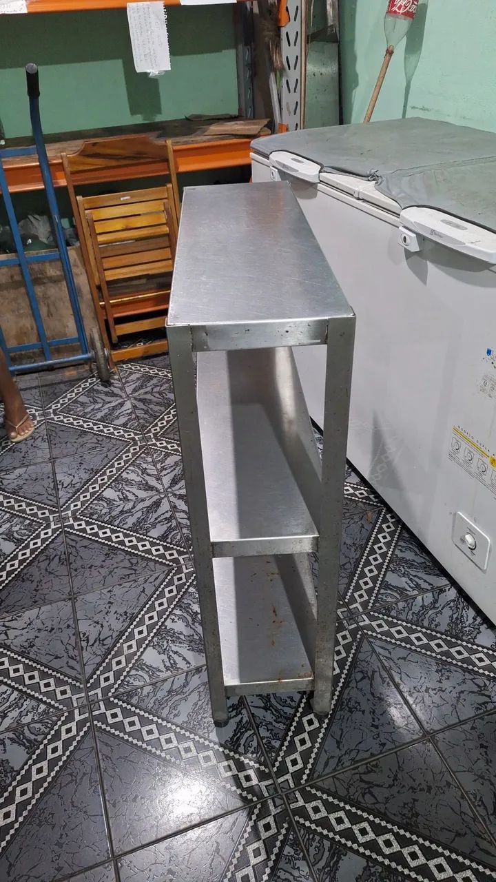 MESA INOX MULTIUSO COM 3 ANDARES - Foto 2
