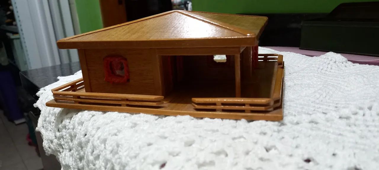 Mini casa de madeira artesanal japonesa   - Foto 2