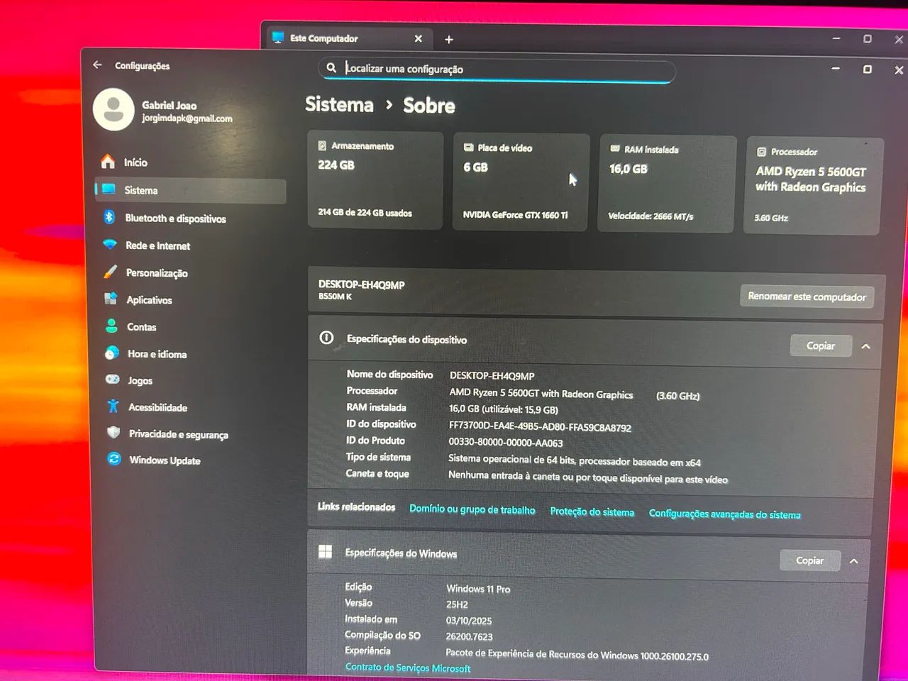 Pc gamer pra vender rápido  - Foto 2