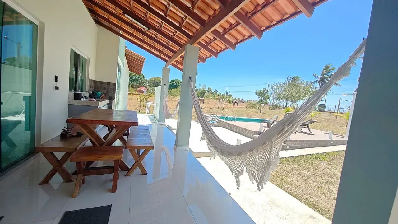 Chácara com belíssima casa mobiliada com piscina, Ipioca Ranch 2 km da praia - Foto 2