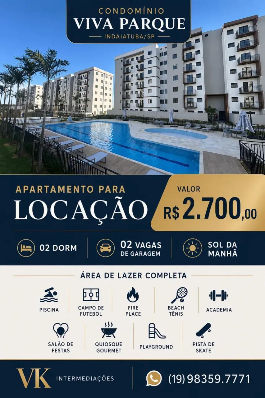 APARTAMENTO 02 DORM -  VIVA PARQUE