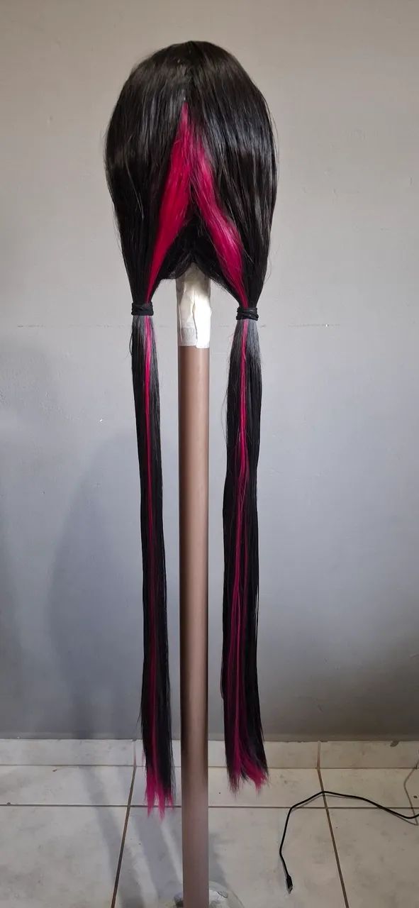 Peruca Draculaura Cosplay Monster High  - Foto 4